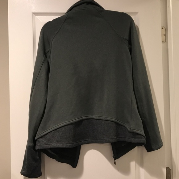 North Face Fleece Sage/Gray two-tone jacket - Picture 3 of 5